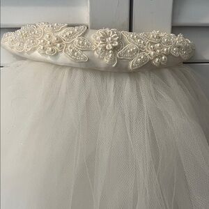 Elegant Cream Beaded Headband